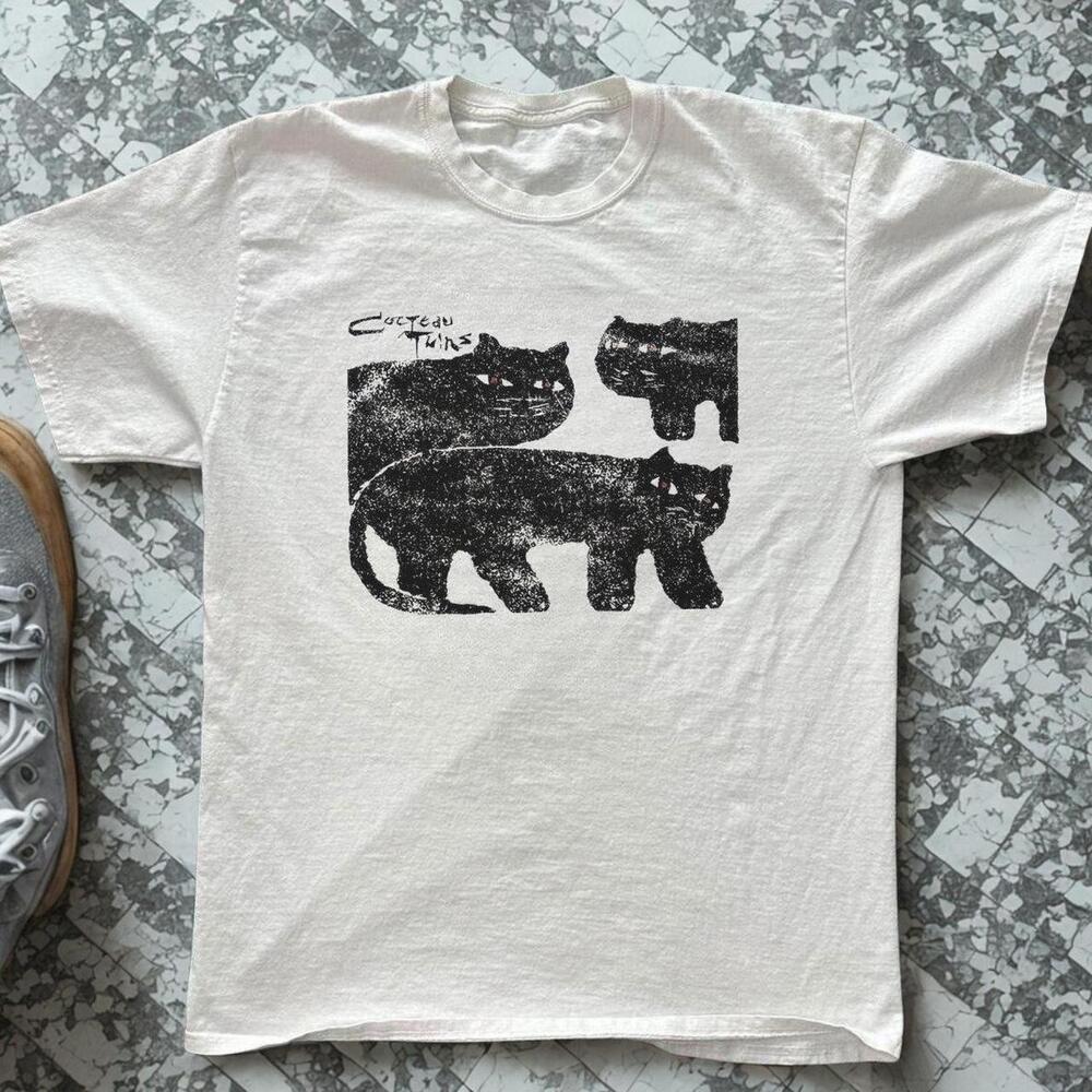 Cocteau Twins Black White Graphic Tee